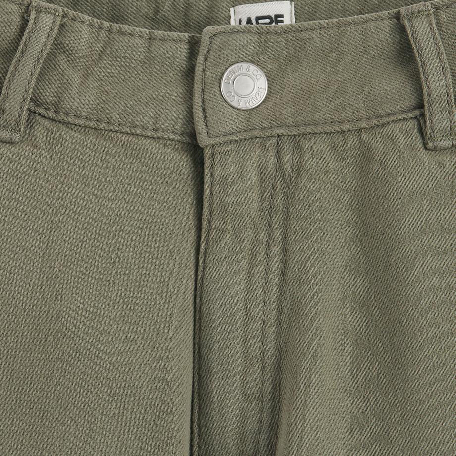 La Redoute Collections  Weite 5-Pocket-Hose aus Baumwolle 