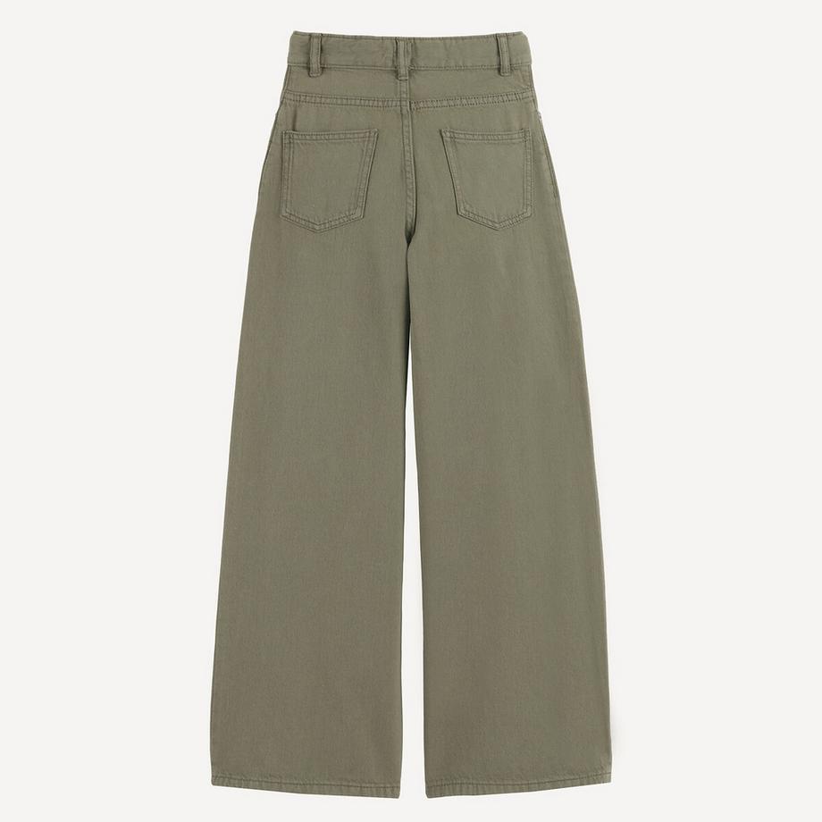 La Redoute Collections  Weite 5-Pocket-Hose aus Baumwolle 
