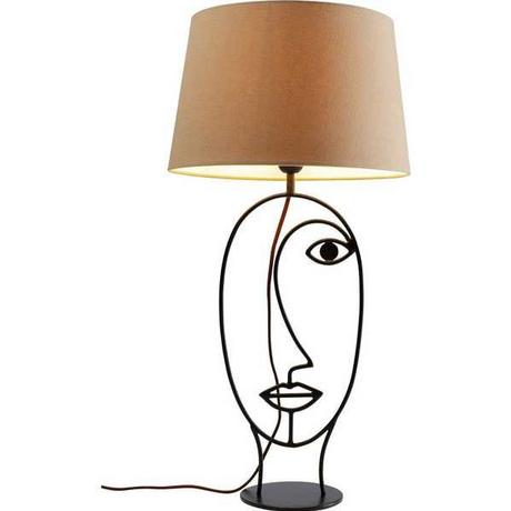 KARE Design Lampe de table Face Wire naturel  