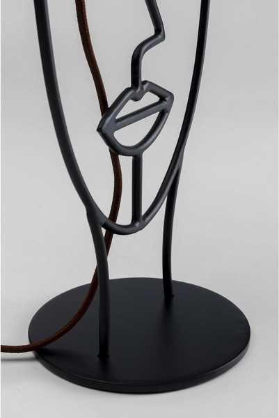KARE Design Lampe de table Face Wire naturel  