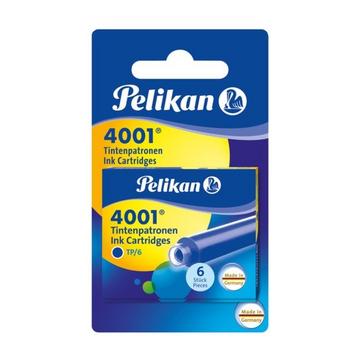 PELIKAN Tintenpatrone TP/6/2/B blau 12 Stück, Blister