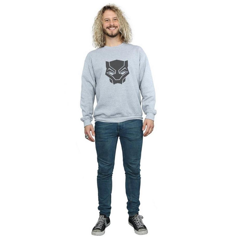 MARVEL Black On Black Bedrucktes Sweatshirt  