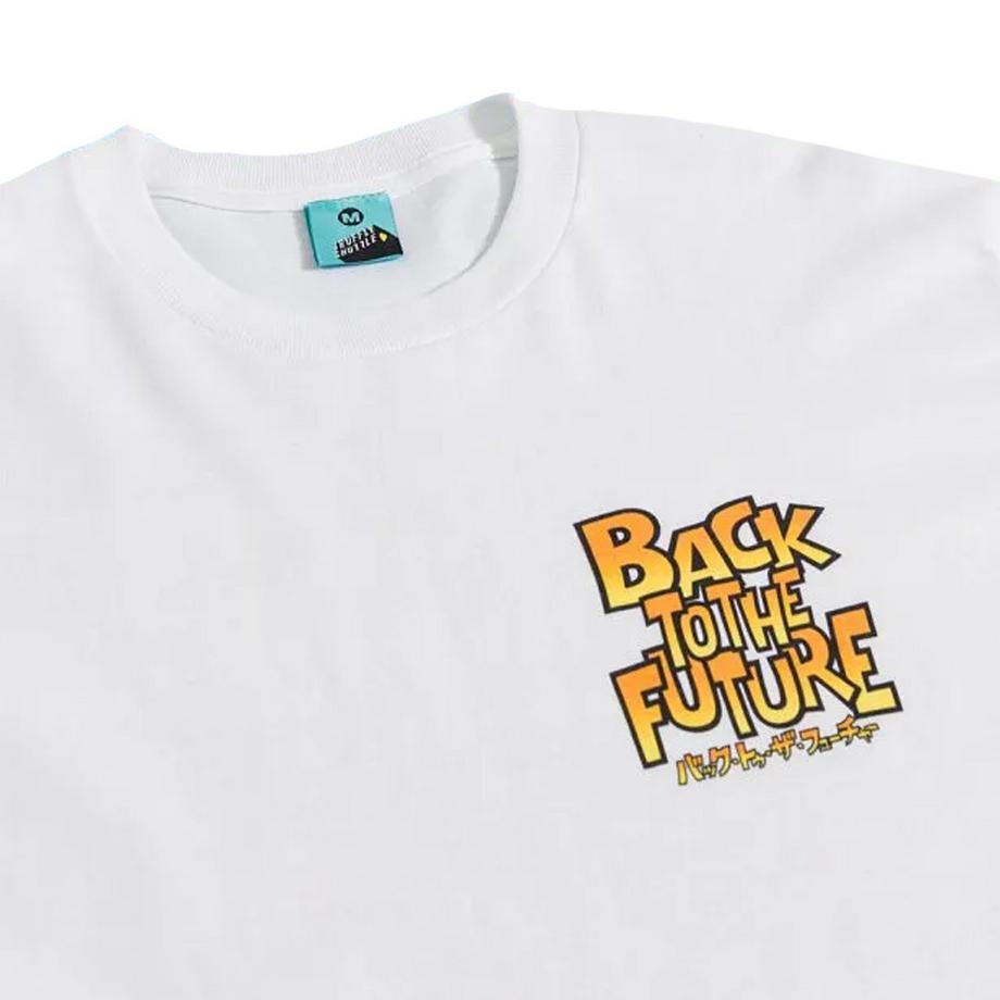 Back To The Future T-Shirt mit Cartoon-Druck und Rückendesign  