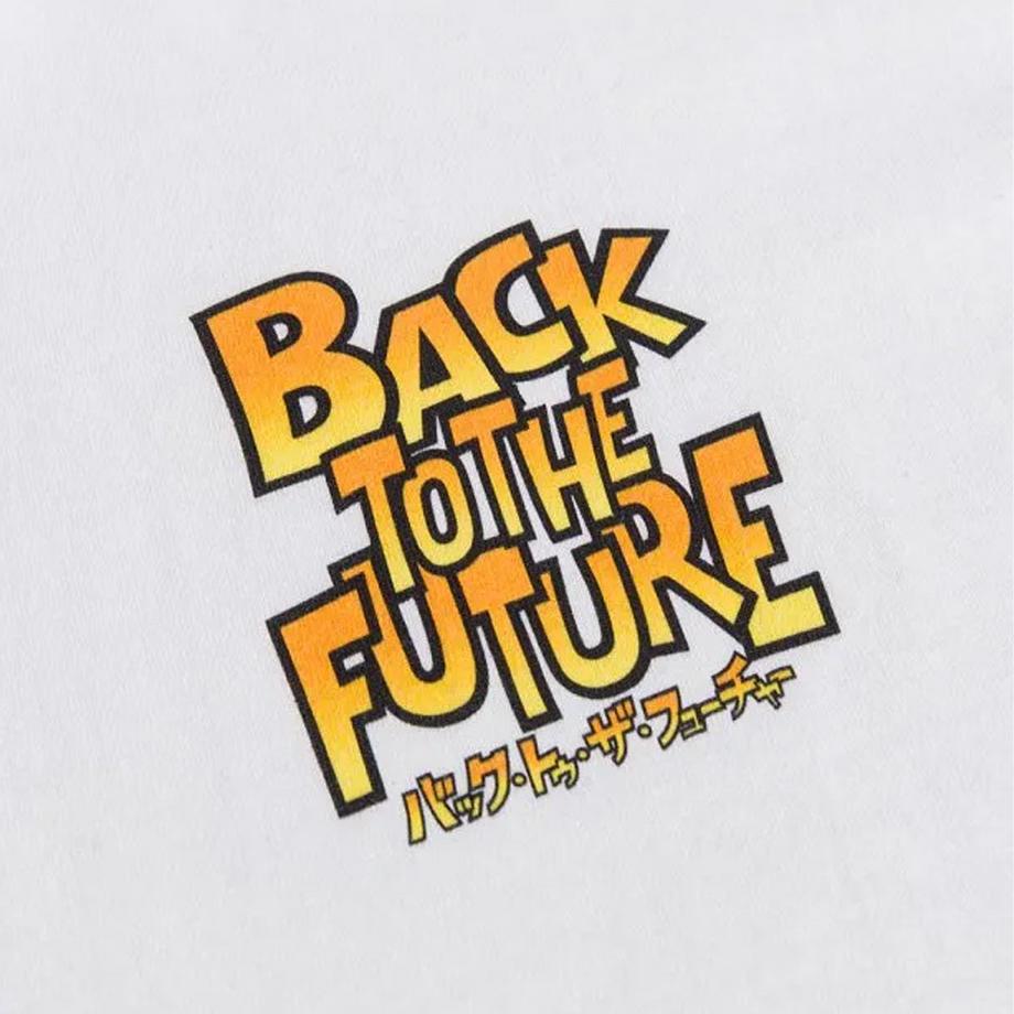 Back To The Future T-Shirt mit Cartoon-Druck und Rückendesign  