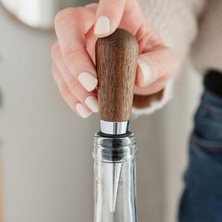 Uberstar Bouchon de bouteille de vin acacia naturel  