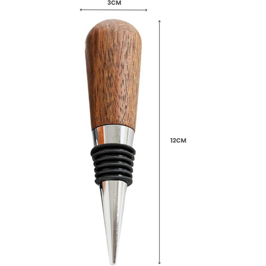 Uberstar Bouchon de bouteille de vin acacia naturel  