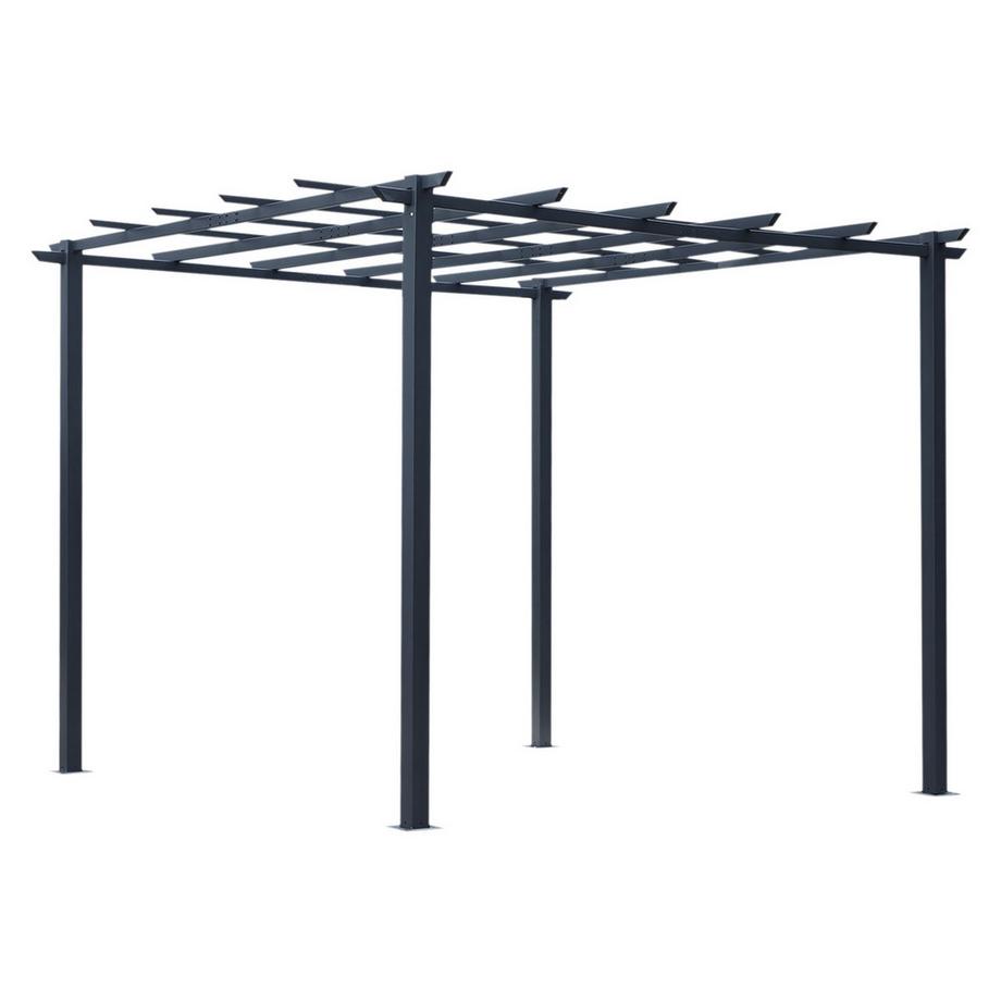 Rose Pavilion Arche Pour Plantes Stable Comme Treillis, Pavillon De Jardin, Résistant Aux Intempéries, Métal, Noir, 2,97 X 2,95 X 2,3 M
