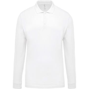 langarm-polohirt blanc