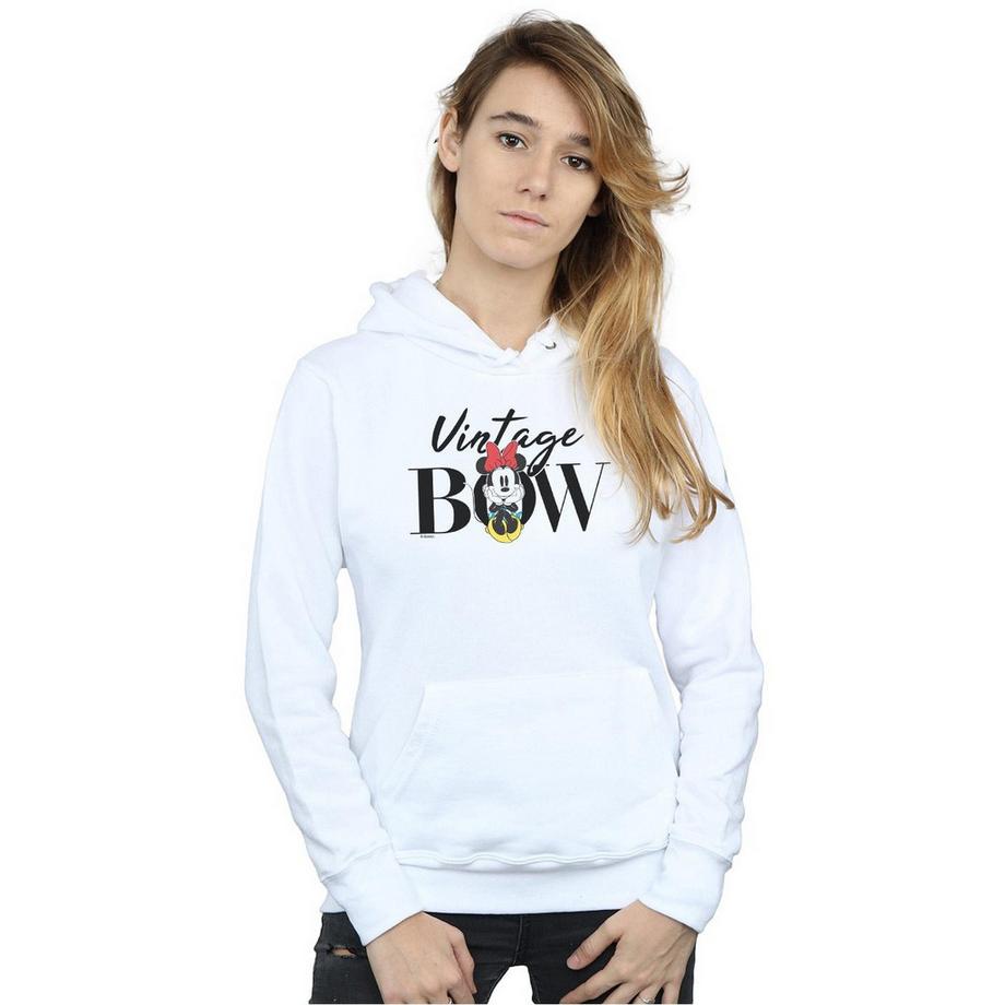 Disney Minnie Mouse Vintage Bow Felpa con Cappuccio  