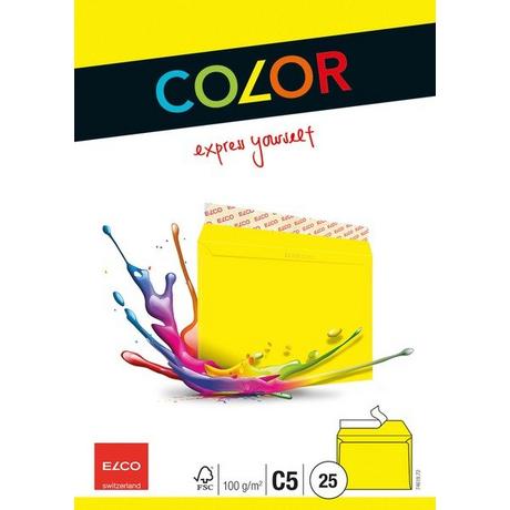 elco ELCO Couvert Office o/Fenster C5 74618.72 100g, gelb 25 Stück  