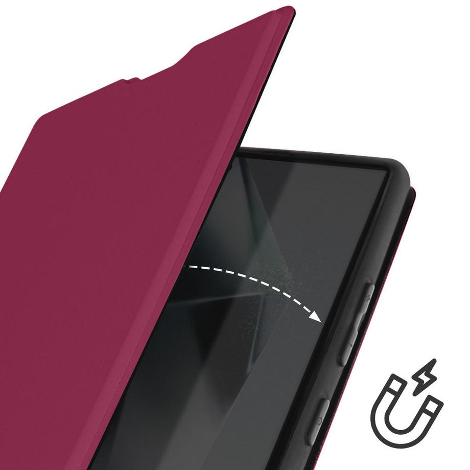 Avizar  Galaxy S24 Ultra Soft Hülle Burgunderrot 