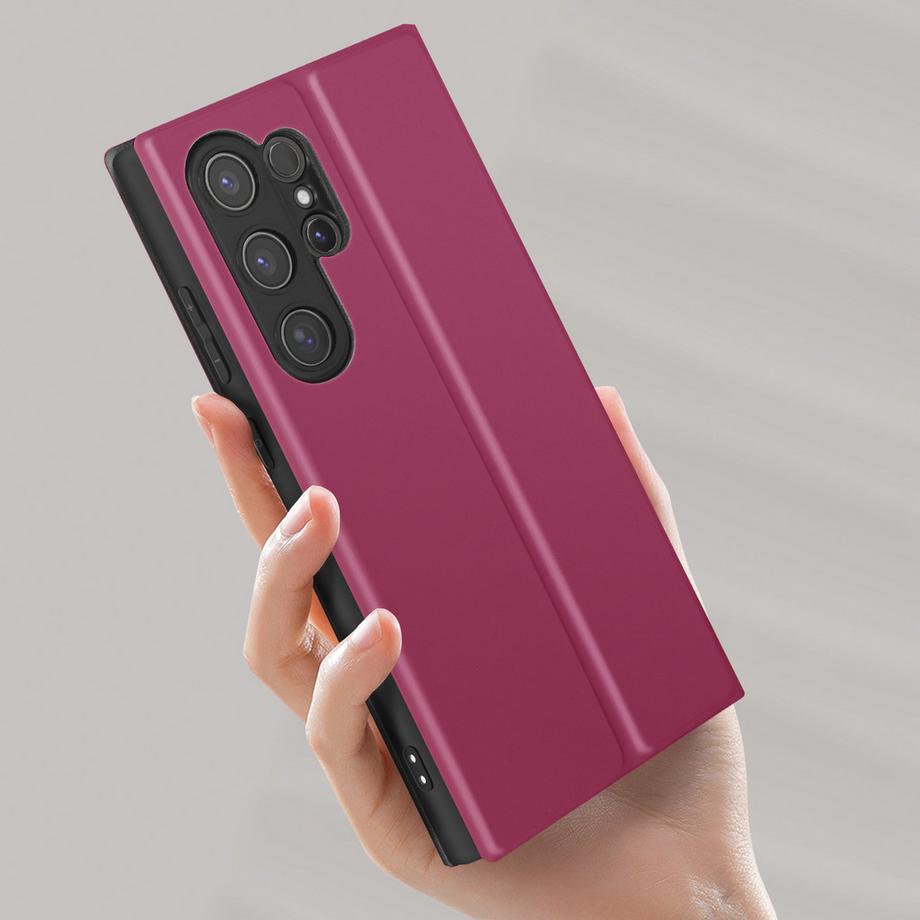 Avizar  Galaxy S24 Ultra Soft Hülle Burgunderrot 