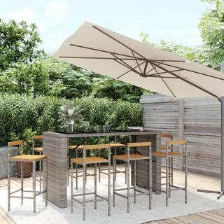 VidaXL Gartenbar set poly-rattan  