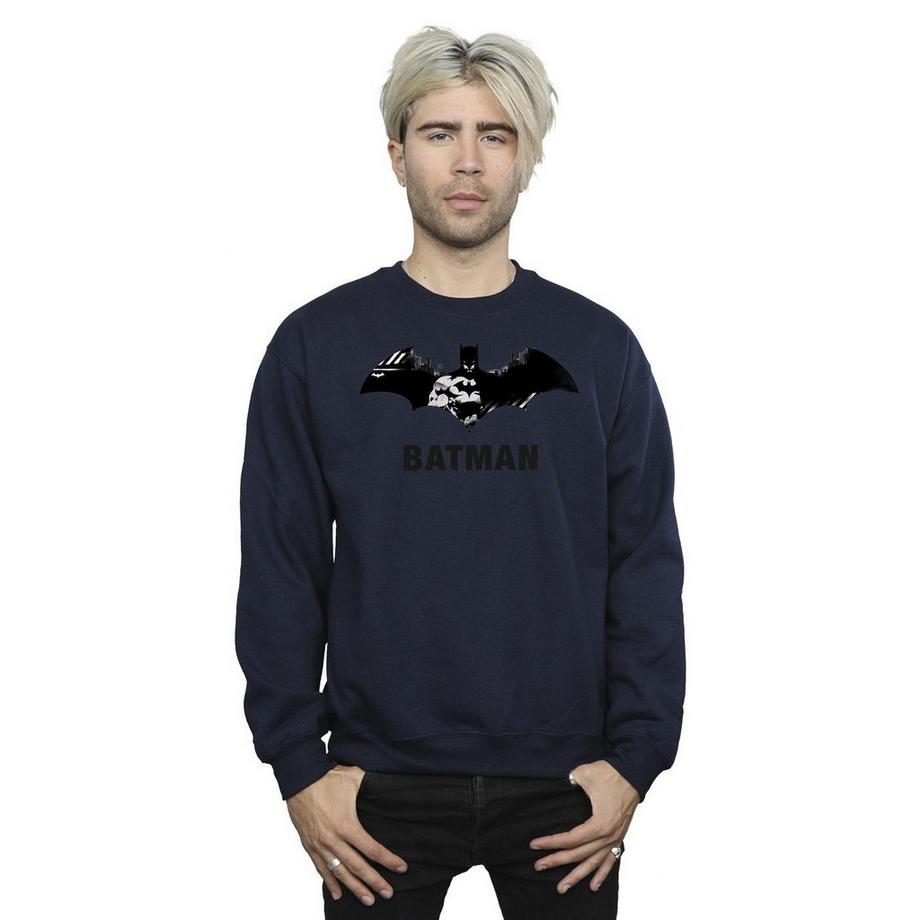 DC COMICS Batman Logo Col Rond Sweatshirt  
