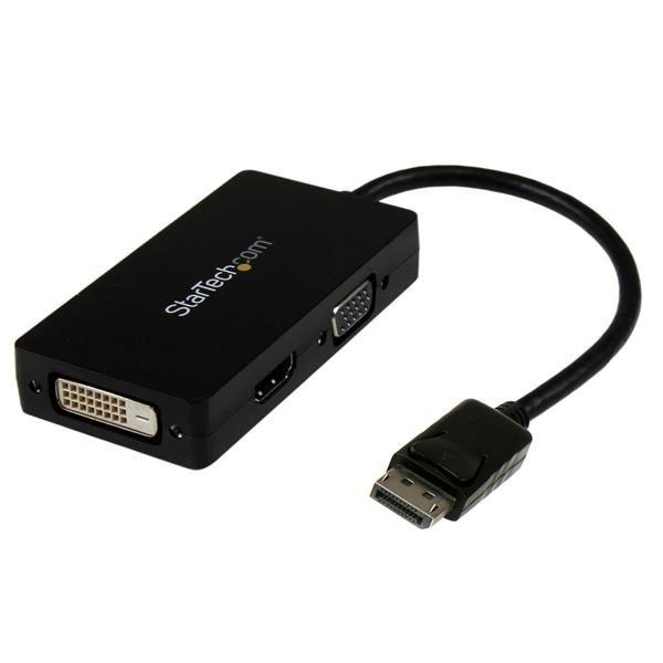 STARTECH.COM  StarTech.com Adaptateur de voyage DisplayPort vers VGA / DVI / HDMI - Covertisseur vidéo 3-en-1 