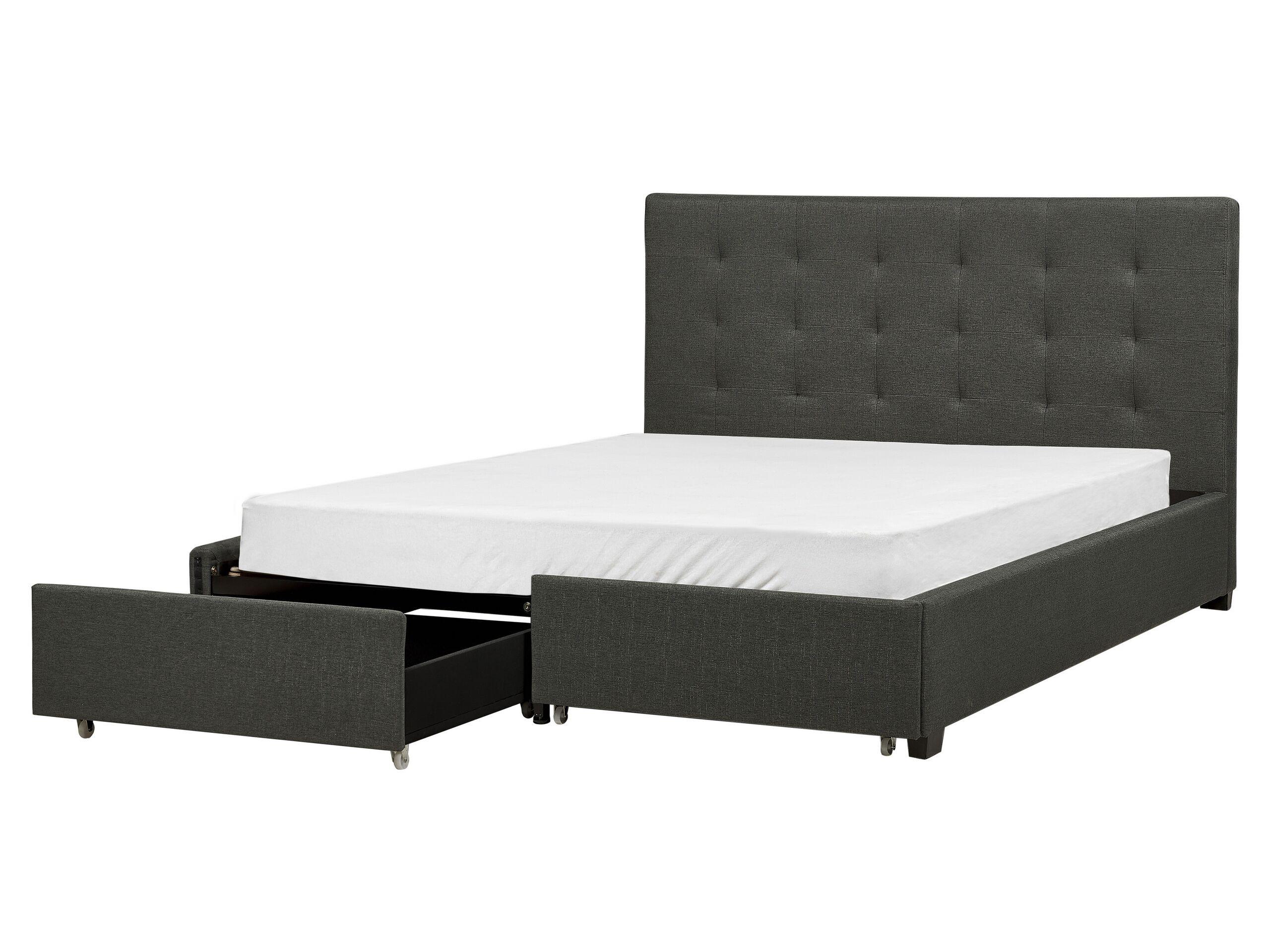 Beliani Letto contenitore en Poliestere Glamour ROCHELLE  