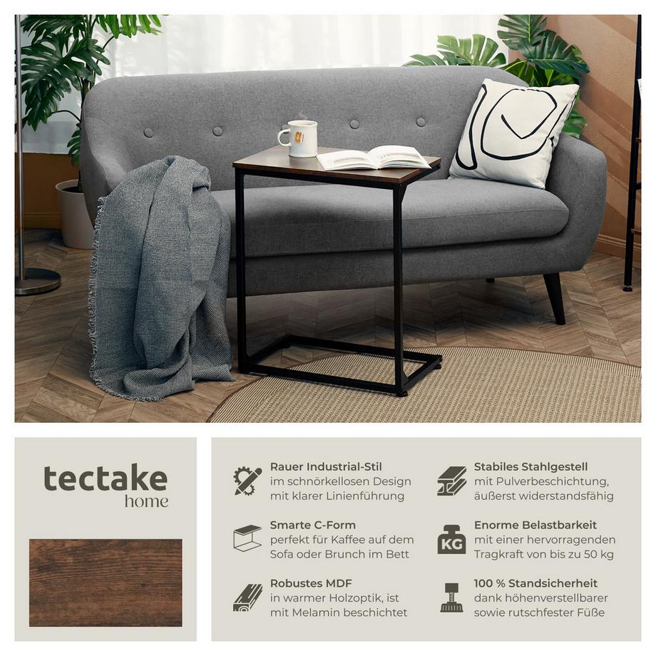 Tectake Tavolino Cardiff  Stile industriale  