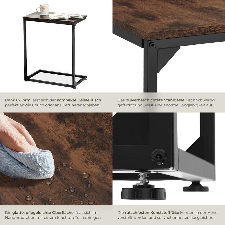 Tectake Tavolino Cardiff  Stile industriale  