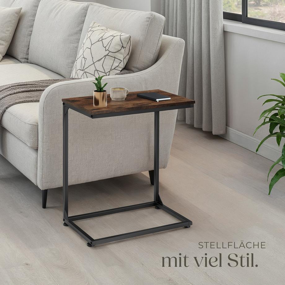 Tectake Table d'appoint CARDIFF style industriel  