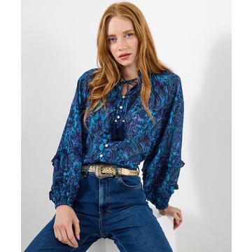 Boho-Top mit Paisleymuster