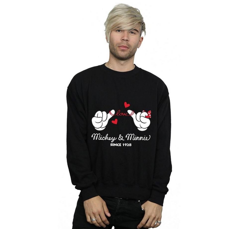 Disney Mickey et Minnie Love Hands Sweatshirt  