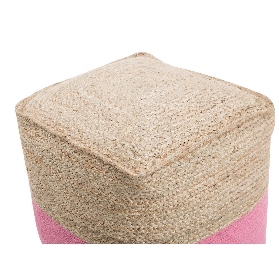 Beliani Pouf aus Baumwolle Skandinavisch KIRAMA  