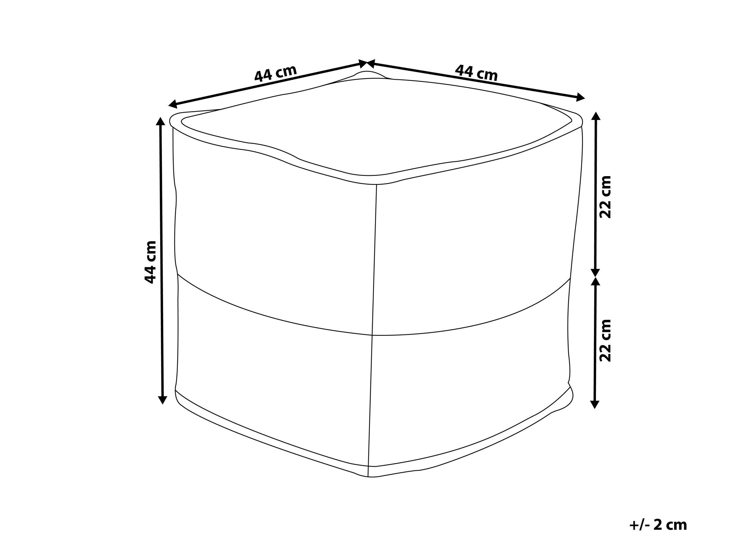 Beliani Pouf en Cotone Scandinavo KIRAMA  