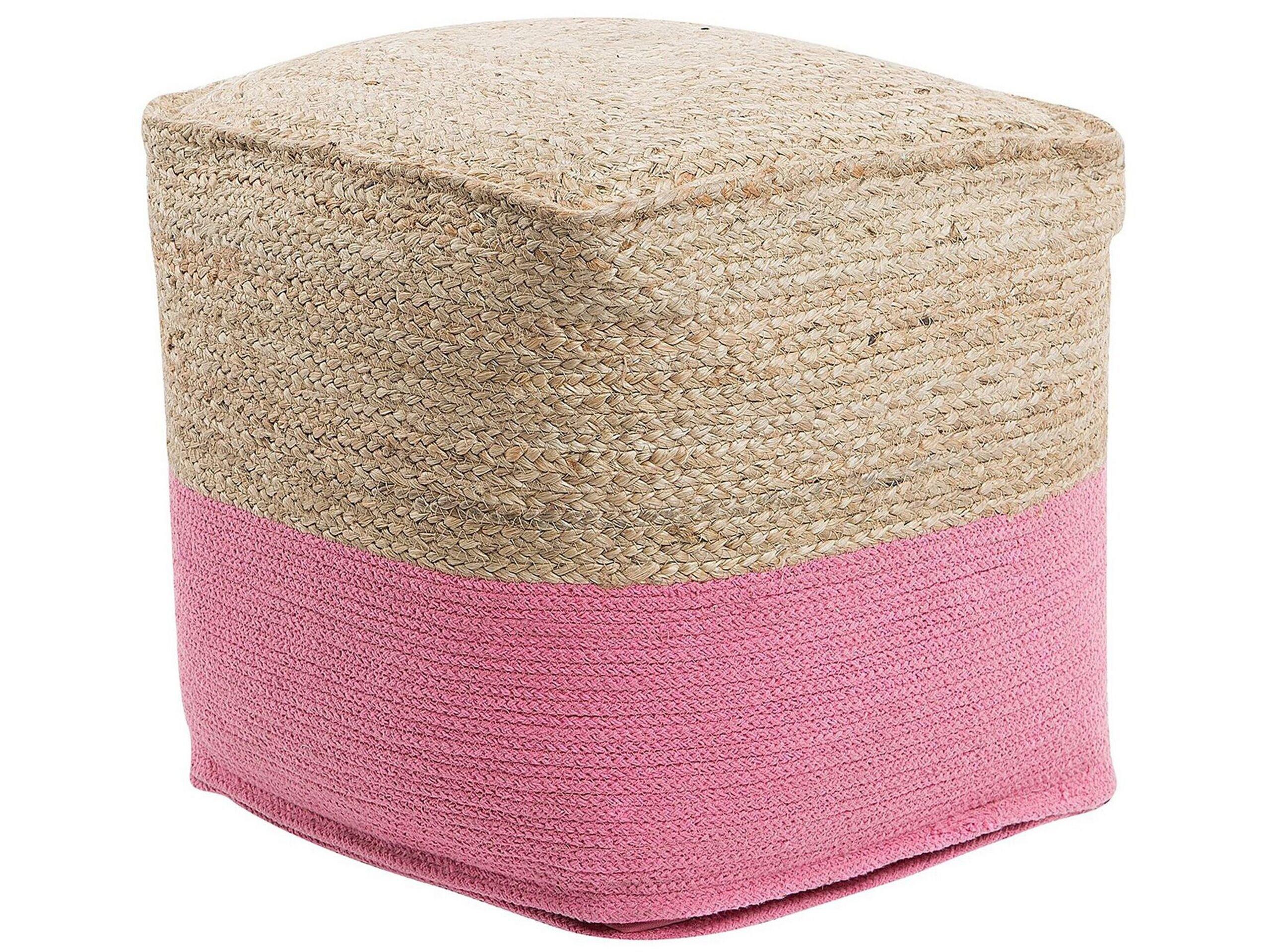 Beliani Pouf en Coton Scandinave KIRAMA  