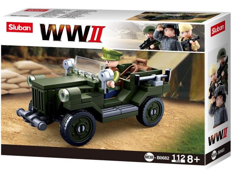 Sluban  Army WWII – GAZ-67 Allied Car (112Teile) 