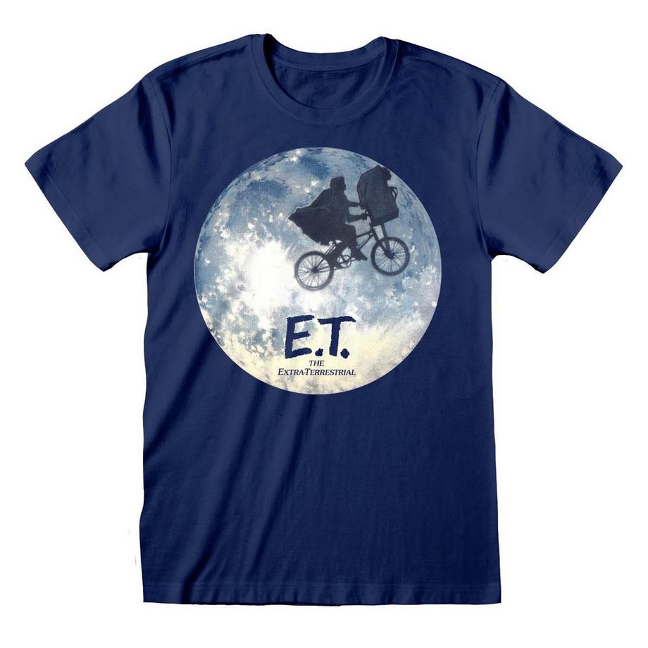 E.T. the Extra-Terrestrial E.T. The Extra-Terrestrial Silhouette Luna T-Shirt Maniche Corte  