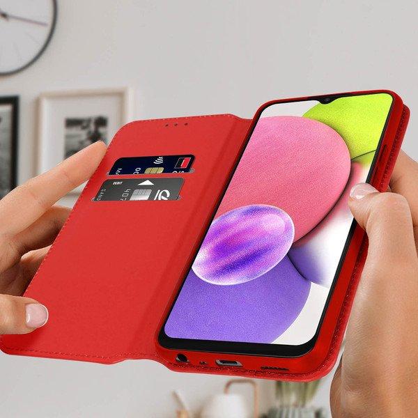 Avizar  Étui Folio Samsung Galaxy A03s Rouge 