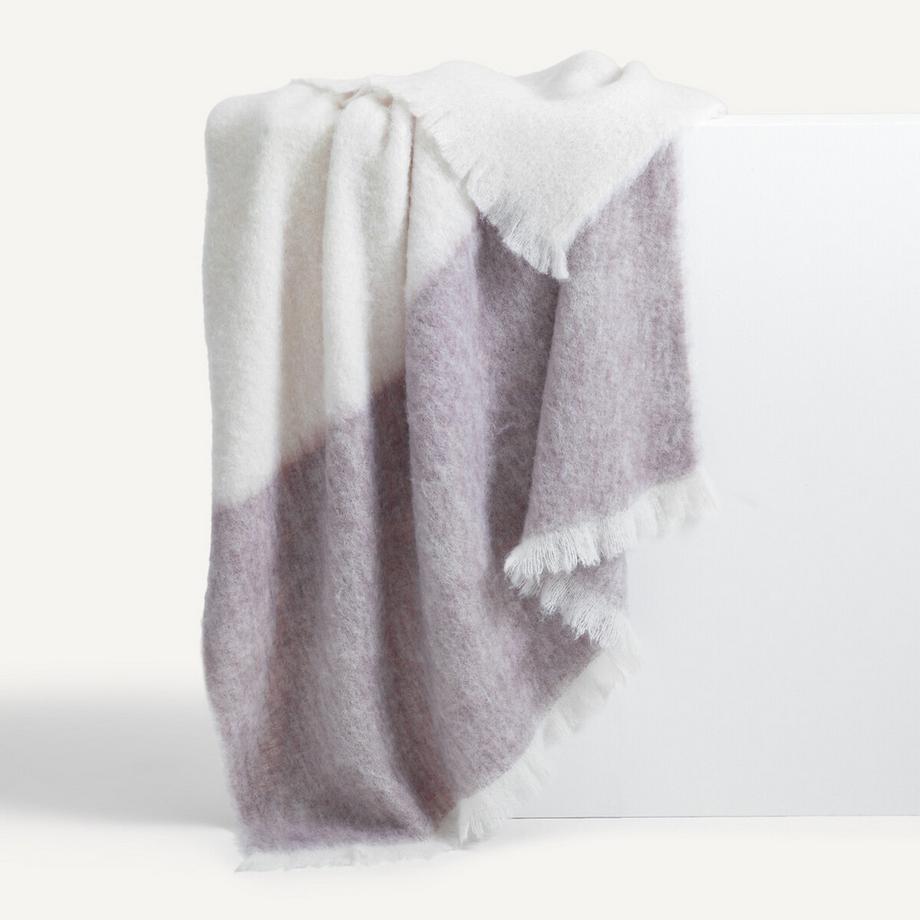 AM.PM Plaid bicolore en laine et polyamide  