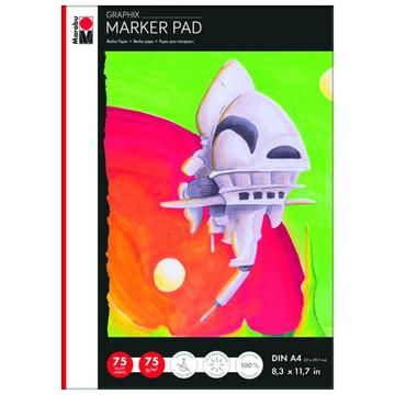 Marabu Marker Pad Graphix Kunstdruckpapierblock 75 Blätter
