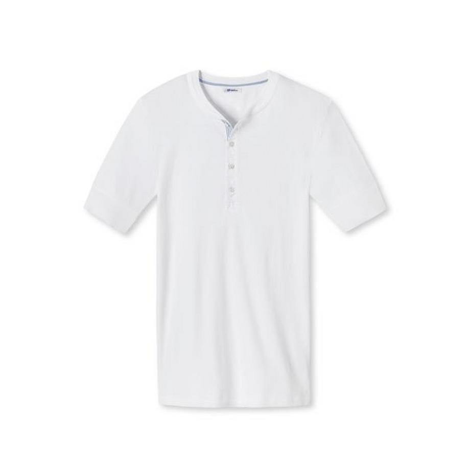 Schiesser Revival T-shirt Henley Coupe Confortable Rétro  