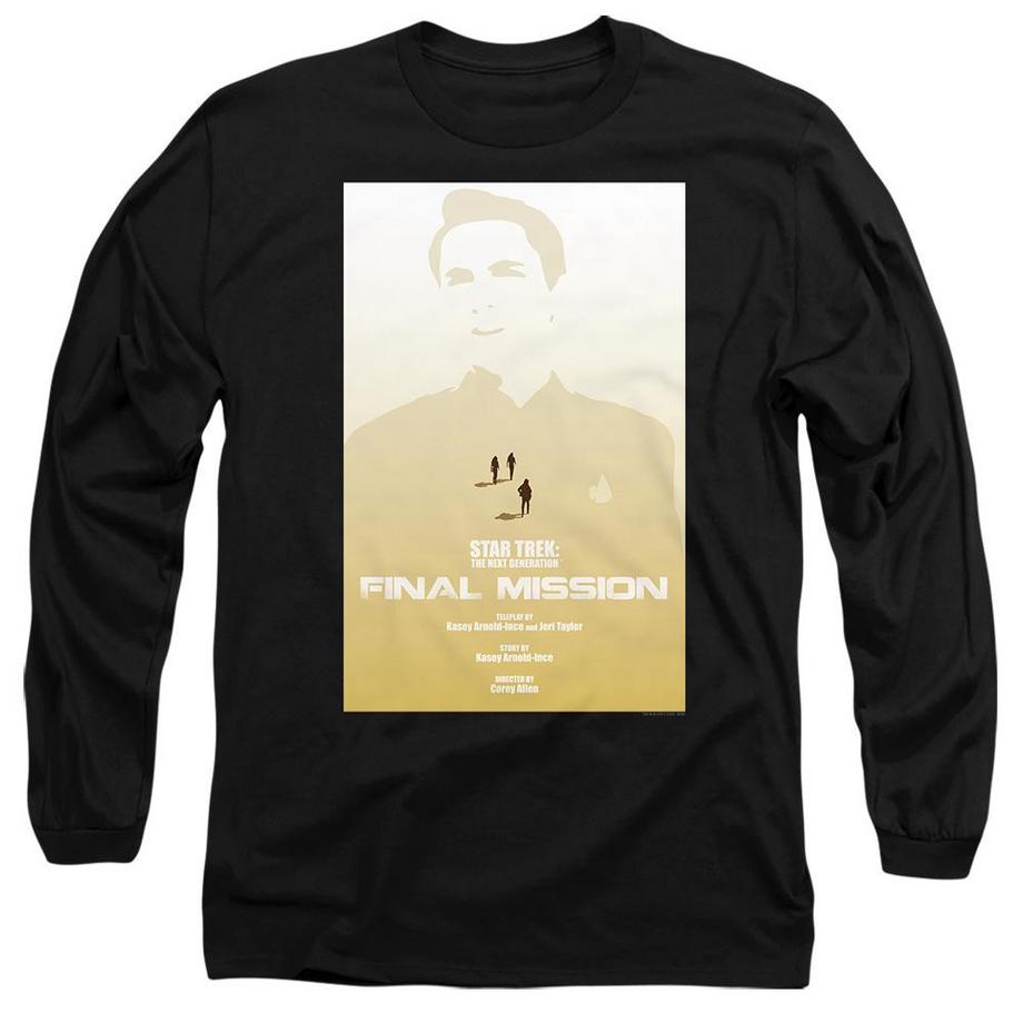 Star Trek Star Trek The Next Generation Saison 4 Épisode 9 Final Mission T-Shirt Manches Longues  
