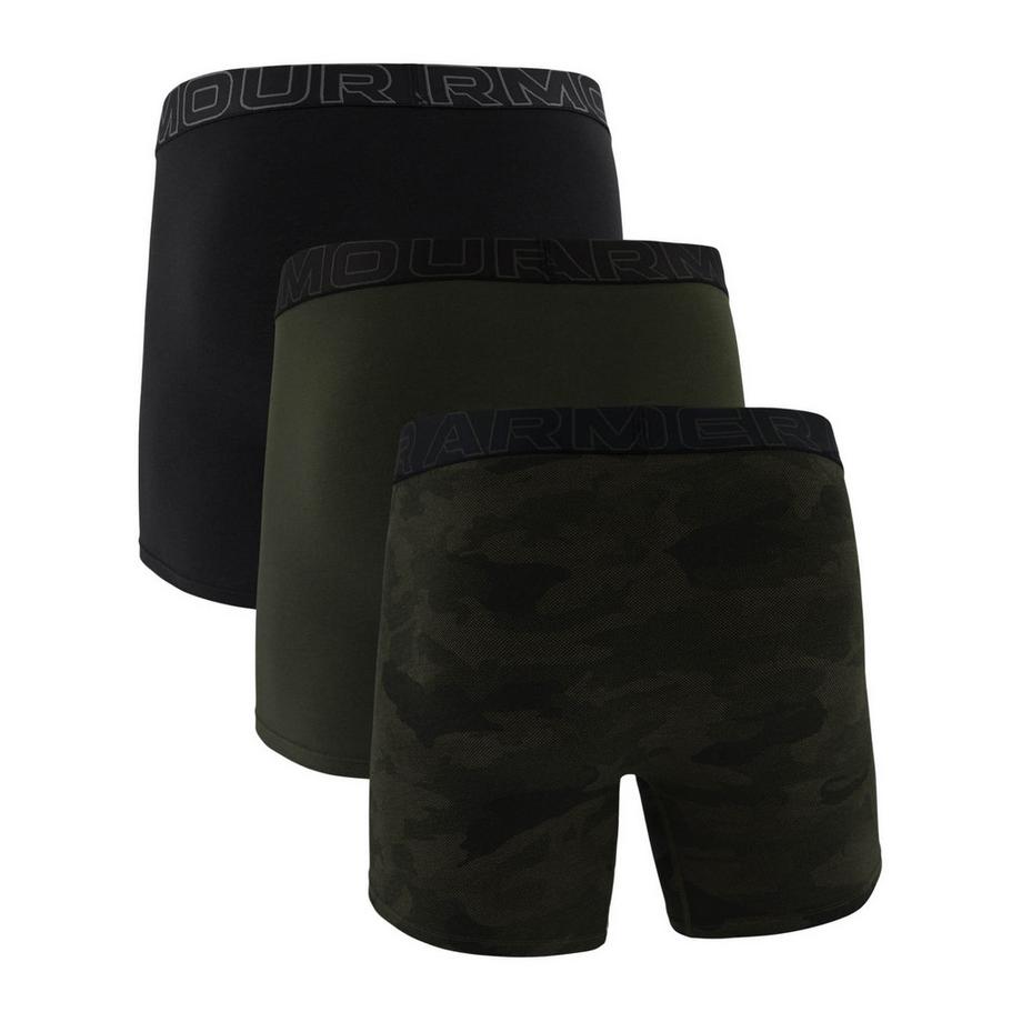 UNDER ARMOUR Boxer Performance Cotton 6 Pouces Lot de 3  