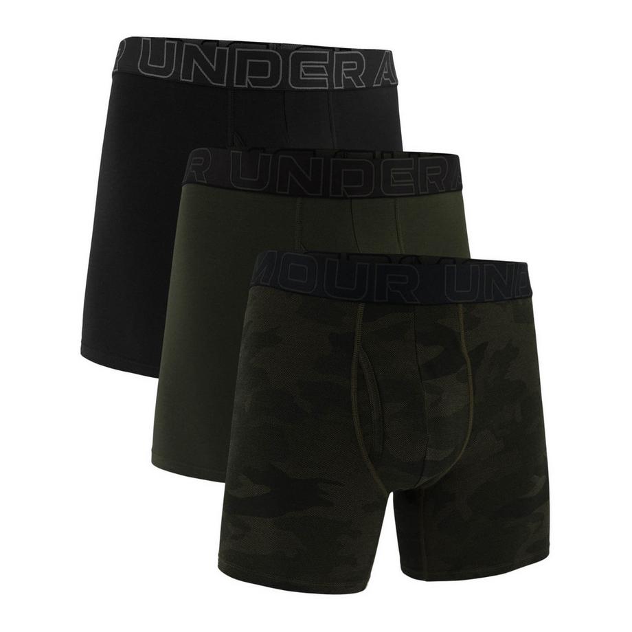 Boxer  Paquet de 3 Conforme à la silhouette-UA PERFORMANCE COTTON - PRINT 6 INCH