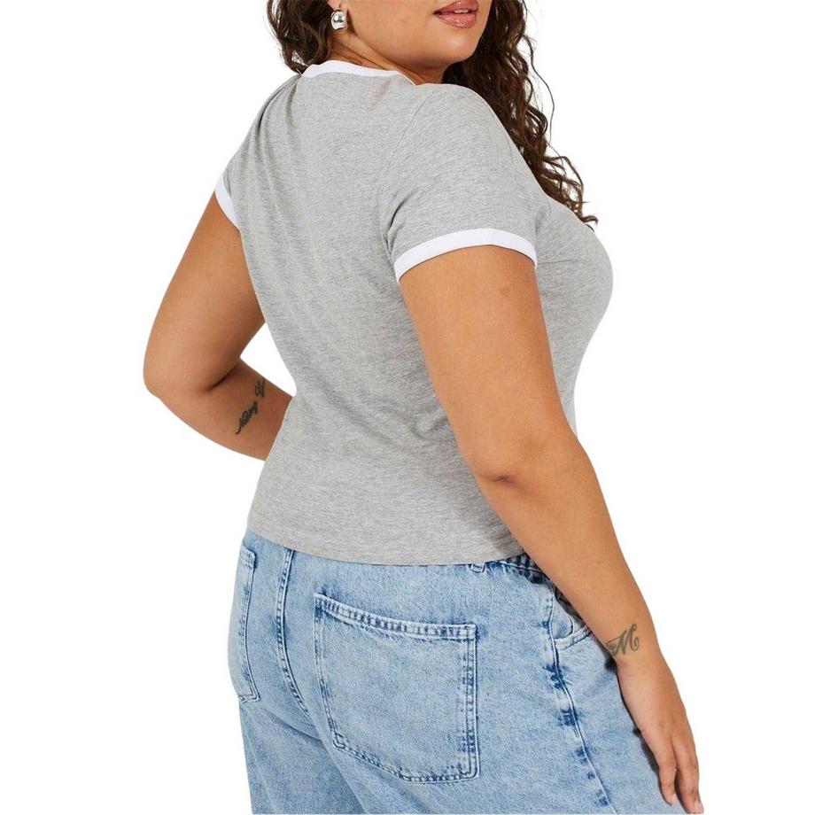 Brave Soul T-Shirt Ringer Taglia Plus  