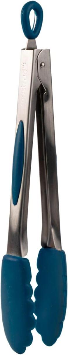 mastrad  Küchenzange Edelstahl & Silikon 30cm Blau 