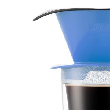 Set filtre à café individuel et mug isotherme en plastique double paroi POUR OVER