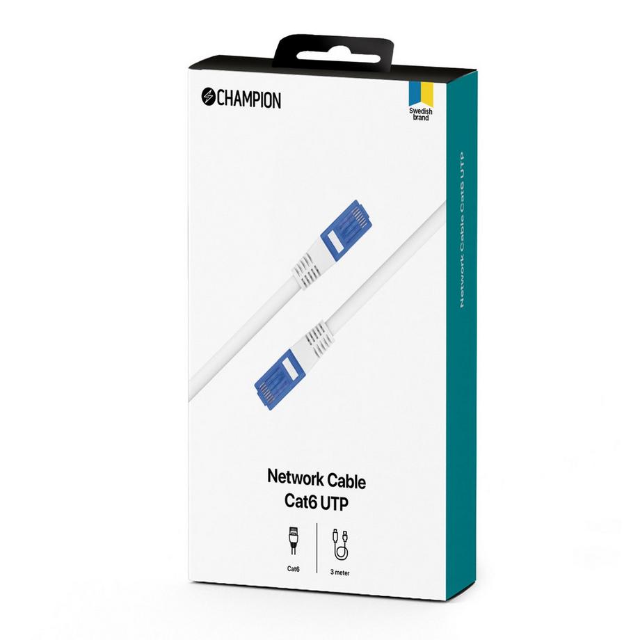 Champion  Netzwerkkabel CAT6 UTP 3,0 m 