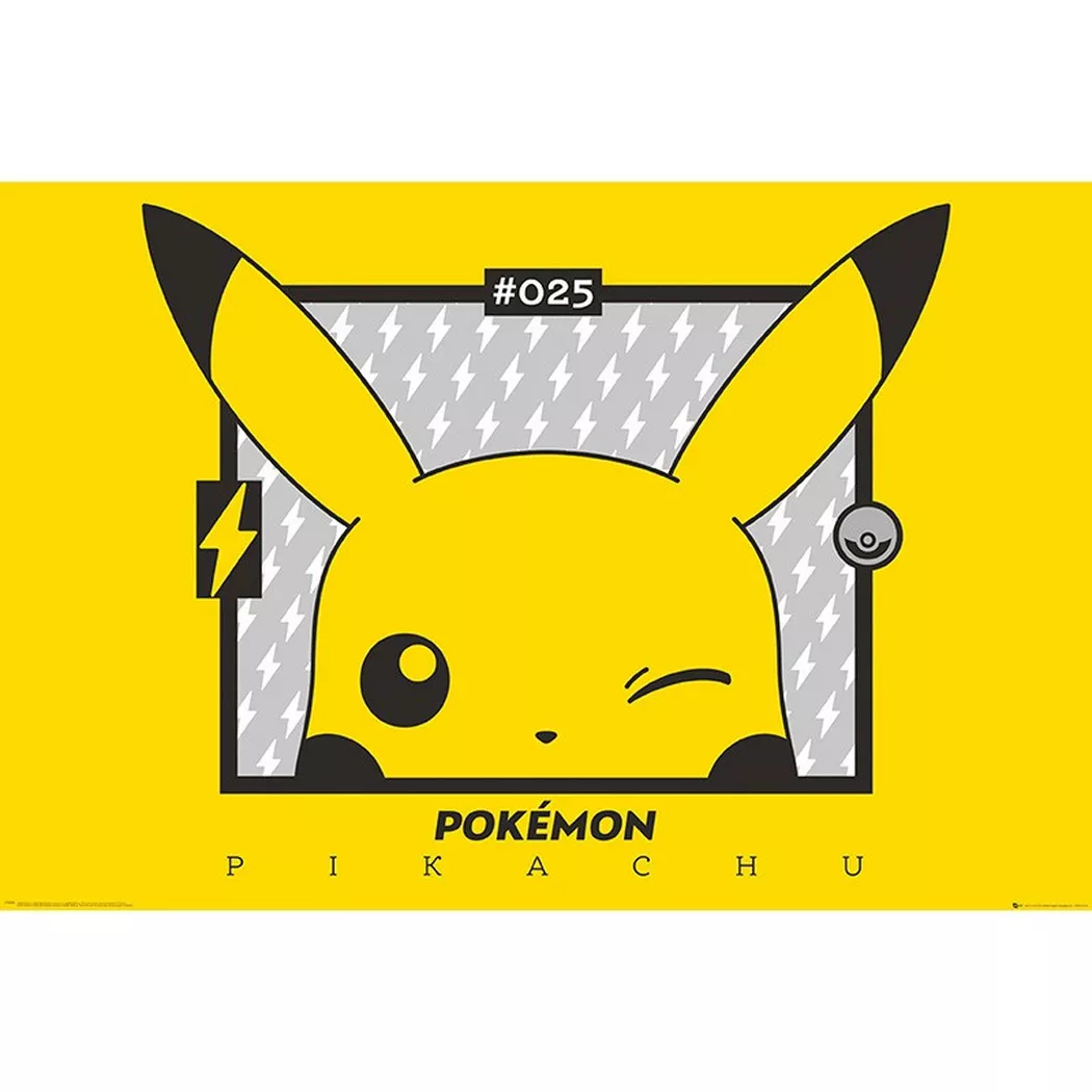 GB Eye - Poster Gerollt und mit Folie versehen Pokemon Pikachu, One Size