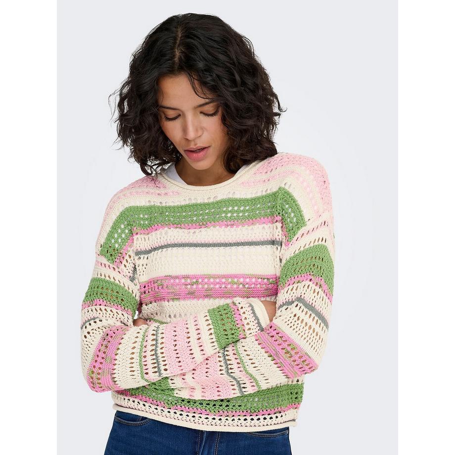 ONLY Gestreifter Rundhals Pullover  