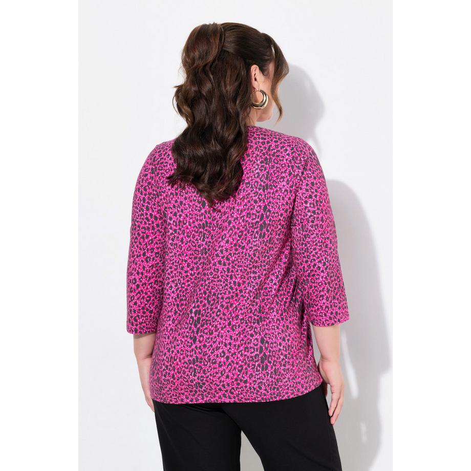 Ulla Popken Maglia lunga A-Line Scollo a V Maniche 3/4  