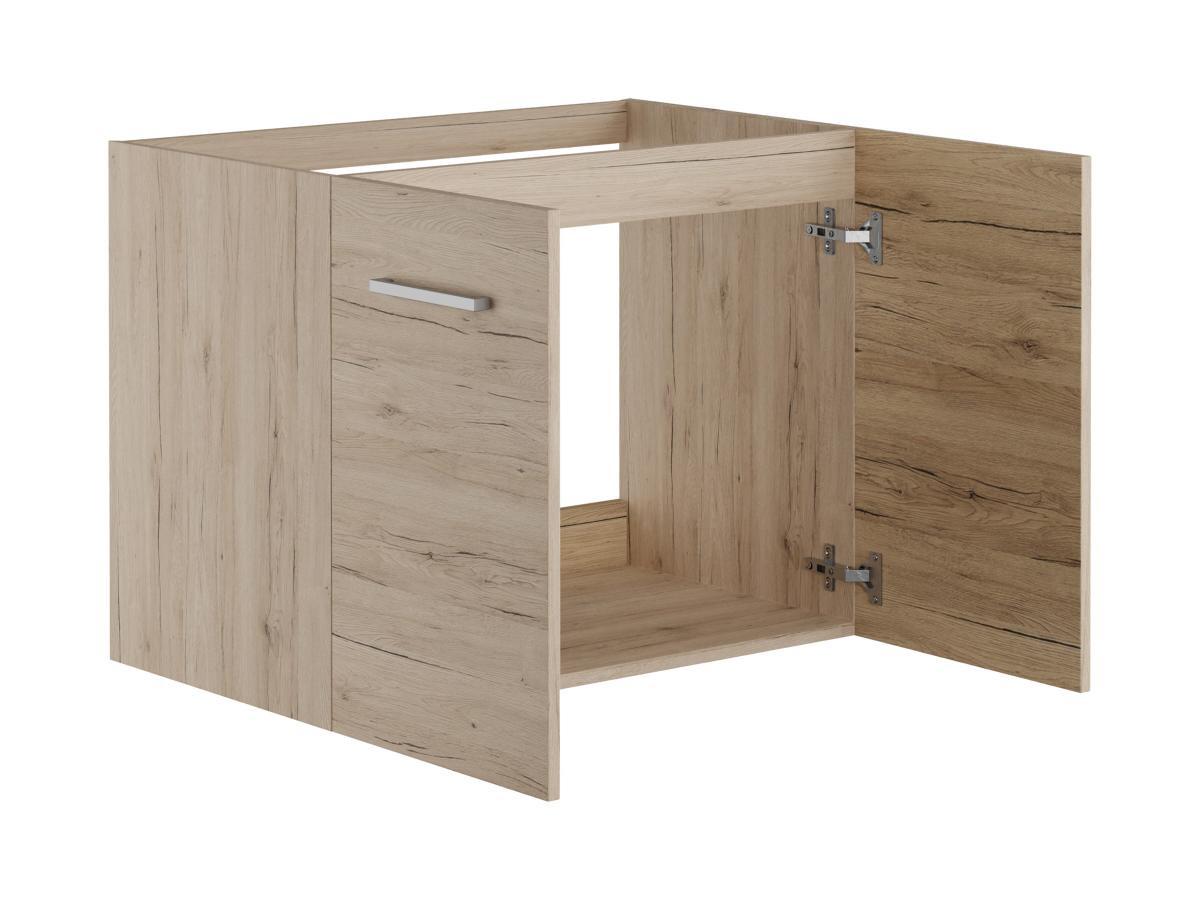 Vente-unique Meuble sous vasque suspendu - Coloris naturel clair - L60 cm - LAURINE II  