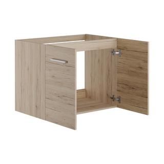 Vente-unique Meuble sous vasque suspendu - Coloris naturel clair - L60 cm - LAURINE II  