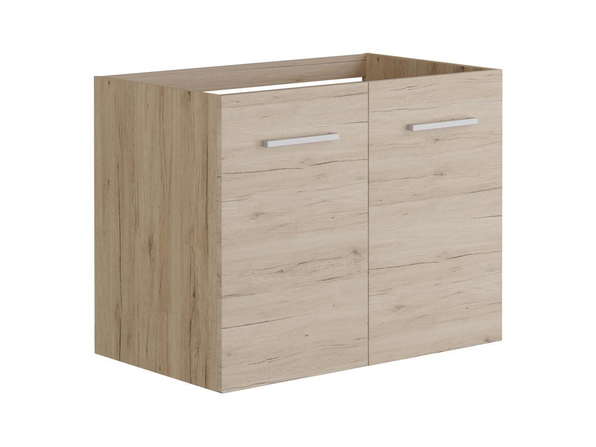 Vente-unique Meuble sous vasque suspendu - Coloris naturel clair - L60 cm - LAURINE II  