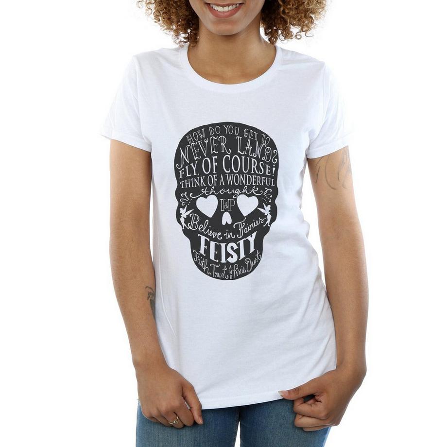 Disney T-Shirt Stampa Grafica Teschio  