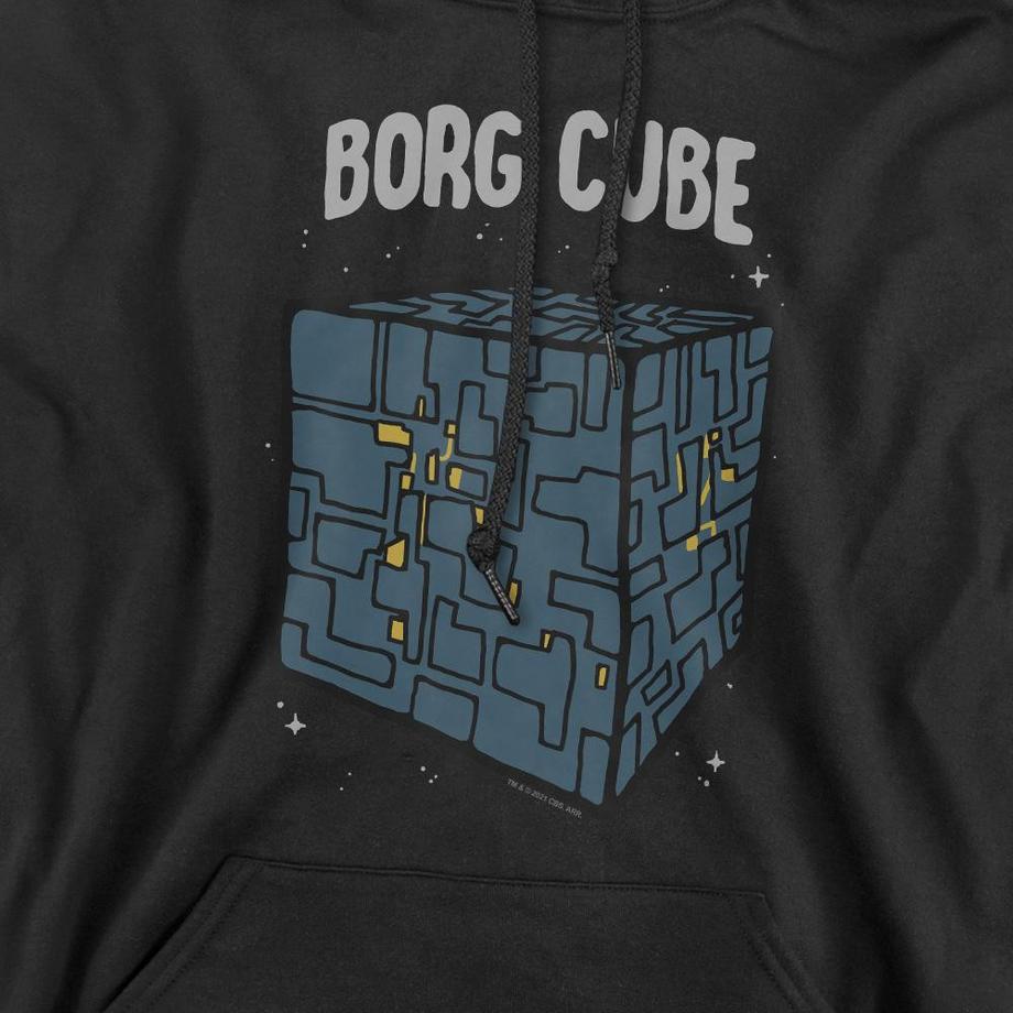 Star Trek Tritanium Borg Cube Felpa con Cappuccio  