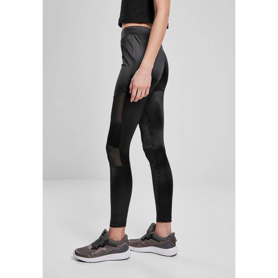 URBAN CLASSICS  leggings da shiny tech mesh 
